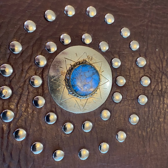 Moroccan Handmade Leather Bag - Picture 5 of 14